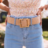 Marco Island Woven Belt In Tan Image - 1