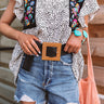 Off The Tropics Woven Belt In Black Image - 1