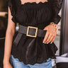 Marco Island Woven Belt In Black Image - 1