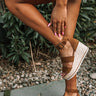 The Annika Espadrille Wedge In Brown Image - 1