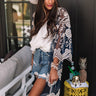 Panama Party Embroidered Overlay In Navy Image - 1