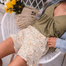 Bayside Blooms Shorts In White Image - 1