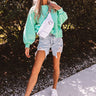 To The Mountains Sweatshirt In Sea Glass Image - 1