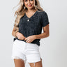 Joy Ride Mineral Washed Tee In Dark Navy Image - 1