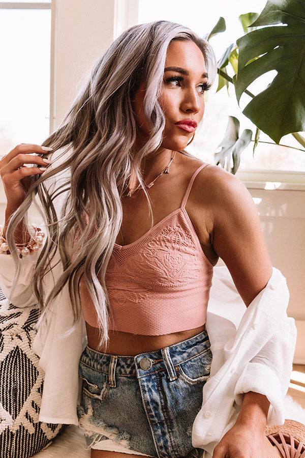 Sophisticated Chic Bralette In Dusty Rose Image - 2