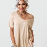 Coastal Chic Shift Tee In Beige Image - 1