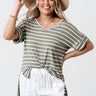 Nautical Charm Shift Tee in Sage Image - 1