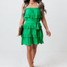 Copa Cabana Ruffle Dress In Kelly Green Image - 1