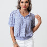 Gardenia Darling Top In Periwinkle Image - 1