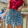 Wonderful Days Smocked Shorts In Airy Blue Image - 1