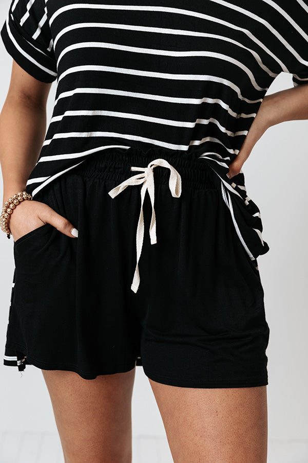 Iced Matcha Shorts In Black Image - 1