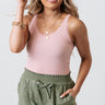 Captured Moments Lace Trim Tank In Pink Image - 1