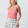 Captured Moments Lace Trim Tank In Blush Image - 1