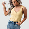 Tropical Tans Ribbed Tank In Primrose Yellow Image - 1