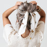 Sandy In Seychelles Scrunchie In Ivory Image - 1