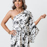 Beach Dip Tie Dye Dress In Charcoal Image - 1