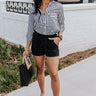 The Redmond Linen-Blend Shorts In Black Image - 1
