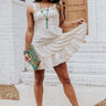 Harbor Lights Ruffle Dress In Stone Image - 1