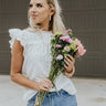 Veranda Brunch Shift Top In White Image - 1
