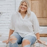 Sky High Ambitions Shift Top In White   Curves Image - 1