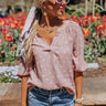Sky High Ambitions Shift Top In Blush Image - 1