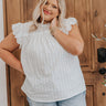 Veranda Brunch Shift Top In White Curves Image - 1