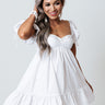 Paris Travels Dress In White Image - 1
