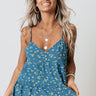 Pressed For Petals Tank In Ocean Blue Image - 1