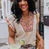 Ethereal Island Embroidered Top Image - 1