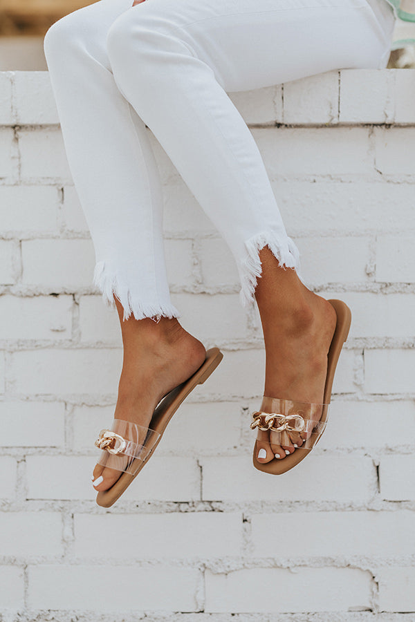 The Elyse Sandal In Clear