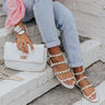 The Roxelle Studded Sandal In White Image - 1