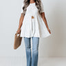 American Dream Babydoll Top In White Image - 1