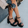 The Florentina Faux Leather Heel In Black Image - 1