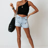 Sicily Kisses Crop Top In Black Image - 1