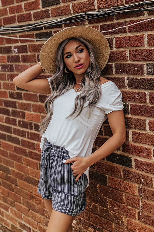 Casual Convo Shift Tee In White