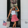 Lake Days Smocked Tube Top In White Image - 1