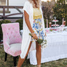 Mind On Miami Knit Overlay In Ivory Image - 1