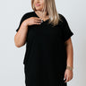 Press Rewind T-Shirt Dress In Black Curves Image - 1