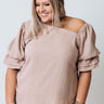 Parks, Picnics, And Prosecco Shift Top In Iced Latte Curves Image - 1