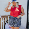 Star Romance Shift Top In Red   Curves Image - 1