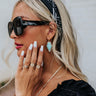 Kendra Scott Tessa Gold Drop Earrings In Light Blue Magnesite Image - 1