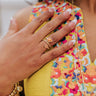 Kendra Scott Tessa Gold Wrap Ring In Papaya Mother Of Pearl Image - 1