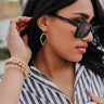 Kendra Scott Tessa Gold Drop Earrings in Black Obsidian Image - 1