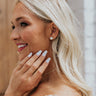 Kendra Scott Tessa Gold Small Stud Earrings In White Mussel Image - 1
