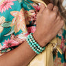 Upbeat Style Semi Precious Bracelet In Ocean Wave Image - 1