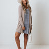 Chic Journey Cardigan In Warm Taupe Image - 1