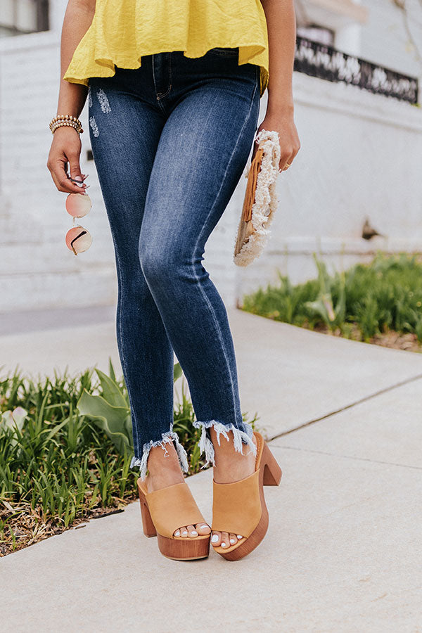 The Daisey Nubuck Heel in Camel