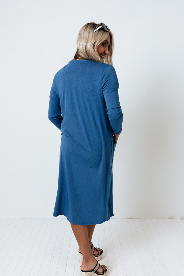 Triple Threat Cardigan In Blue Image - 5