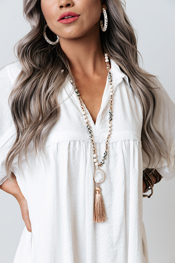 Timely Reminder Semi Precious Necklace Image - 4