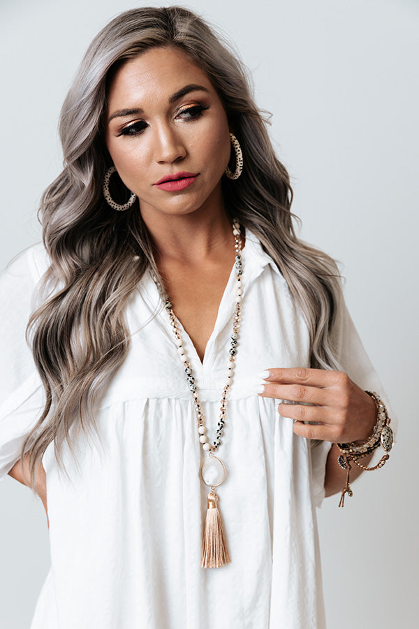 Timely Reminder Semi Precious Necklace Image - 5